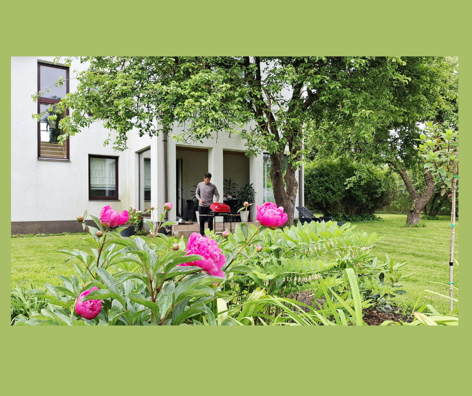 Grilling in the garden