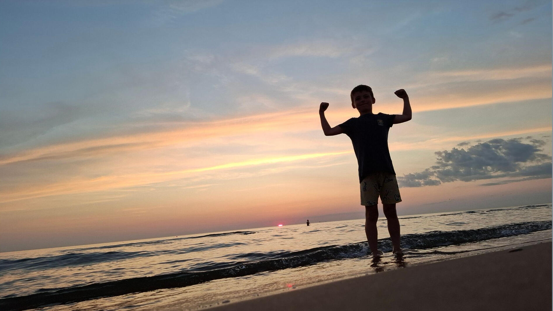 Warm evenings at the beach Warm evenings at the beach